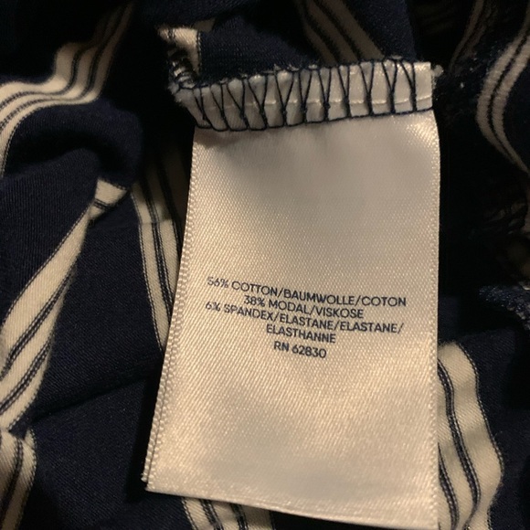 Lands' End White and Blue Ruffled Tiered Sundress - Picture 4 of 6